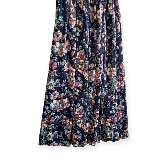 Marchesa Notte Blue Floral Halter Maxi Dress, Size 12 - Picture 7 of 16
